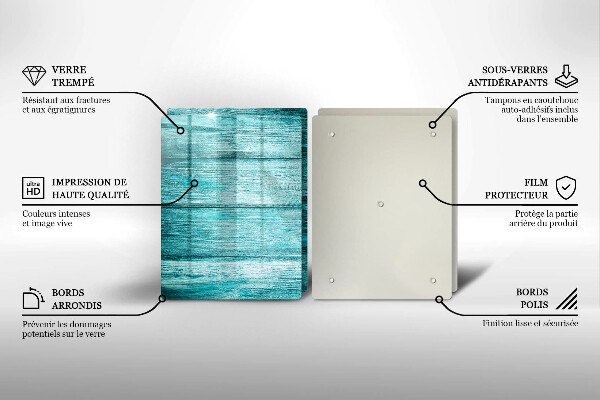 De vidrio templado Tableros de madera antiguos