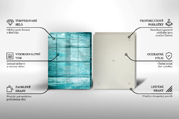 De vidrio templado Tableros de madera antiguos