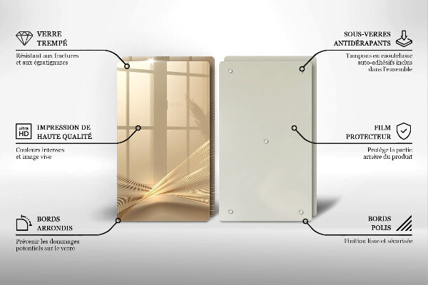 De vidrio templado Abstracción moderna