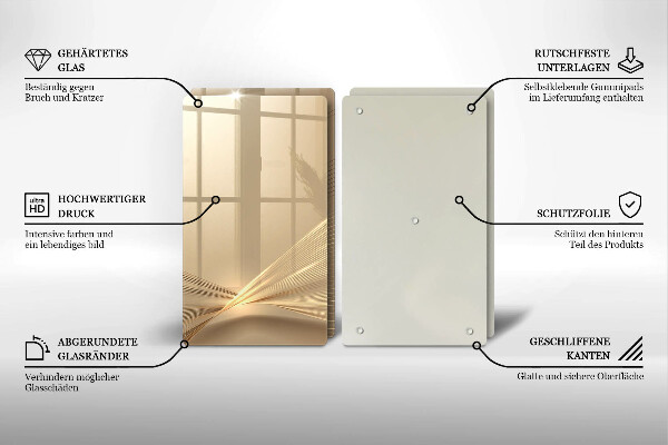 De vidrio templado Abstracción moderna