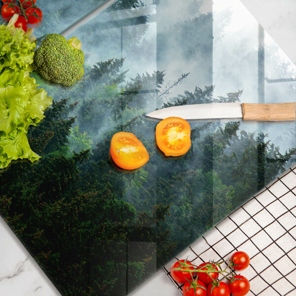 De vidrio templado Bosque en la niebla