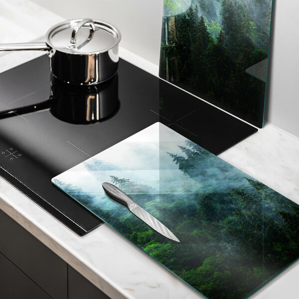 De vidrio templado Bosque en la niebla