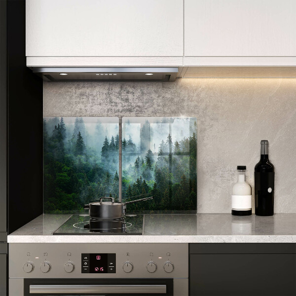 De vidrio templado Bosque en la niebla