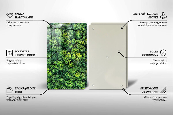 De vidrio templado Planta de musgo natural