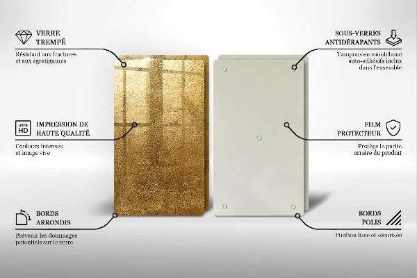 De vidrio templado Fondo de textura dorada