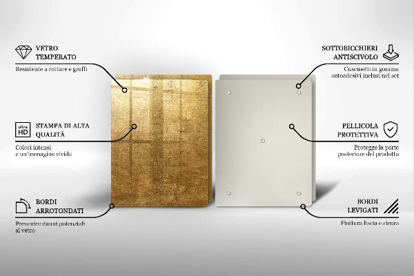 De vidrio templado Fondo de textura dorada
