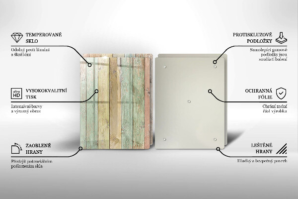 De vidrio templado Tableros vintage coloridos