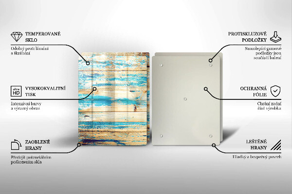 De vidrio templado Tableros de madera retro