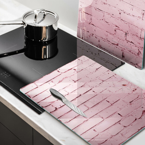 De vidrio templado Pared de ladrillos de colores pastel