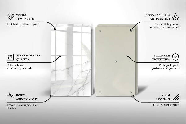 De vidrio templado Fondo de piedra de mármol