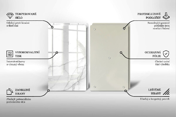 De vidrio templado Fondo de piedra de mármol