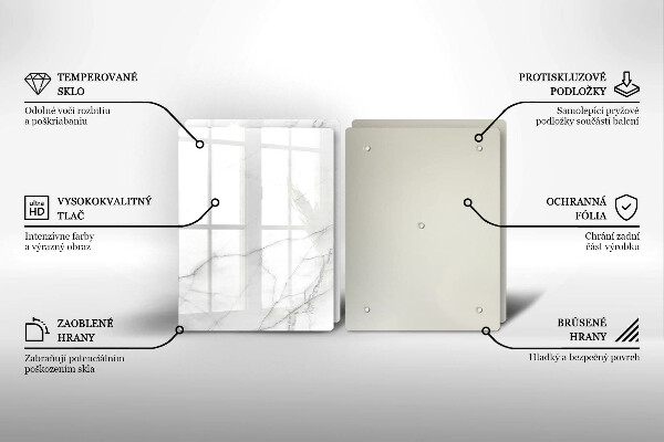 De vidrio templado Fondo de piedra de mármol