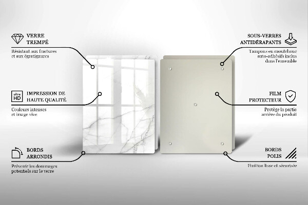 De vidrio templado Fondo de piedra de mármol