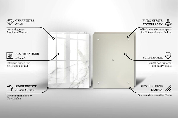 De vidrio templado Fondo de piedra de mármol