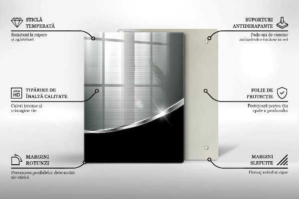 Tabla de cortar de vidrio Color azul