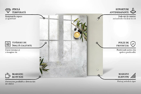 Tabla de cortar de vidrio Color verde