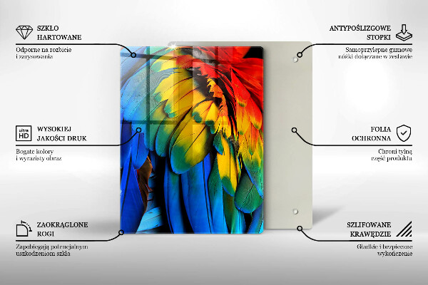Tabla de cortar de vidrio Azul marino
