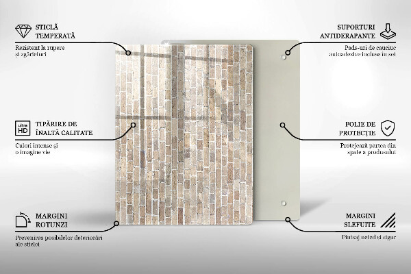 Tabla de cortar de vidrio Color rojo