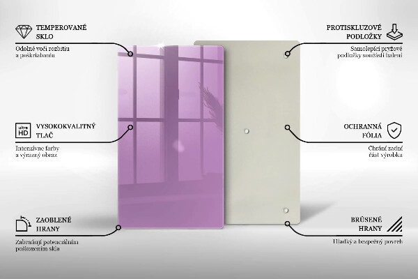 Tabla de cortar de vidrio Color violeta