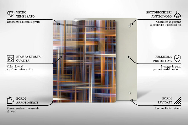 Tabla de cortar de vidrio Amarillo