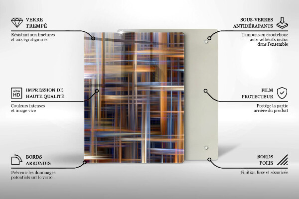 Tabla de cortar de vidrio Amarillo