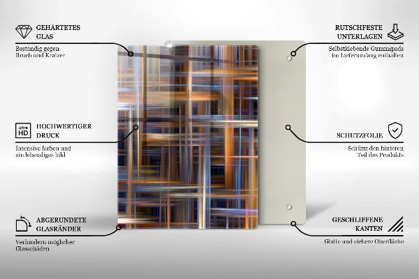Tabla de cortar de vidrio Amarillo