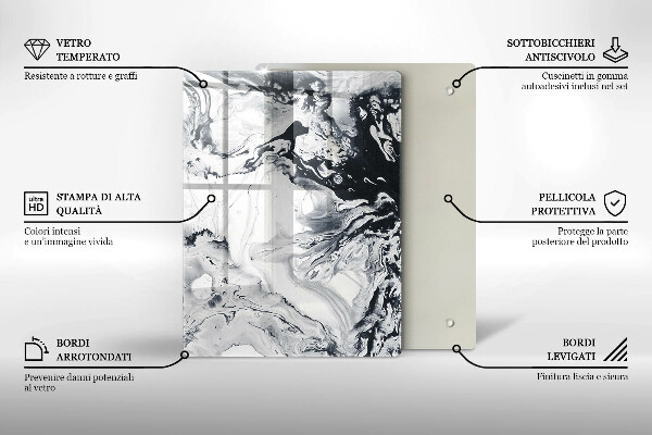 Tabla de cortar de vidrio Fruta de limon