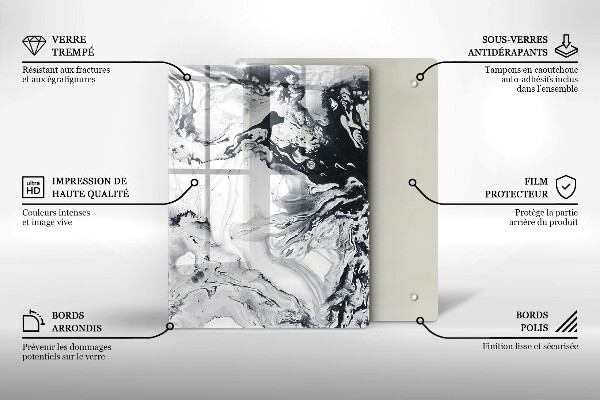 Tabla de cortar de vidrio Fruta de limon