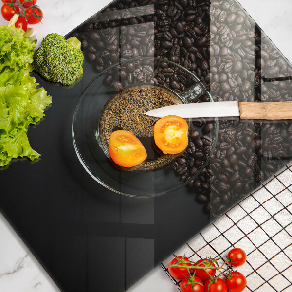 Tabla de cortar de vidrio Cafe y frijoles