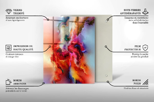 Tabla de cortar de vidrio Cafe y frijoles