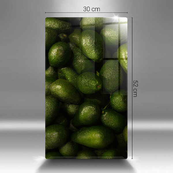 Tabla de cortar de vidrio Fruta de aguacate