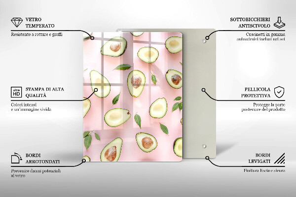 Tabla de cortar de vidrio Frutas y vegetales