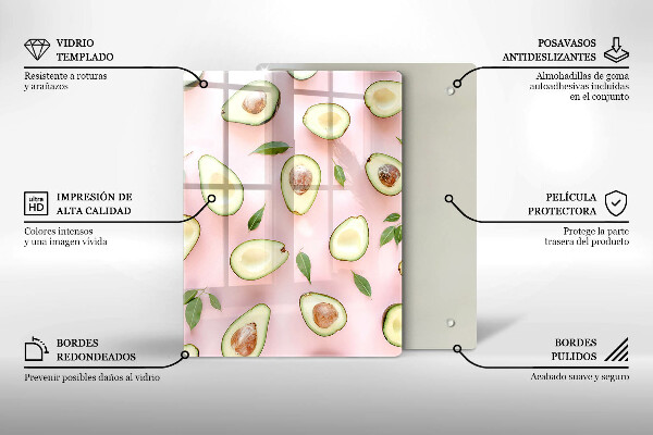 Tabla de cortar de vidrio Frutas y vegetales