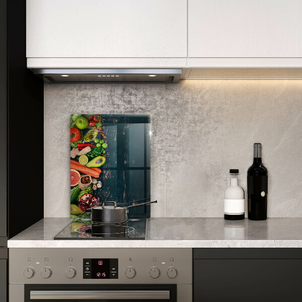 Tabla de cortar de vidrio Frutas y vegetales