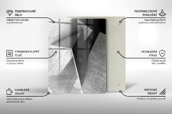 Tabla de cortar de vidrio Textura de madera