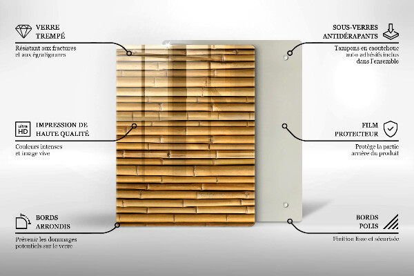 Tabla de cortar de vidrio Formas metálicas