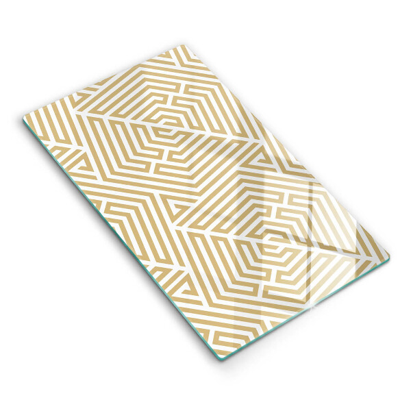 Tabla de cortar de vidrio Líneas geométricas