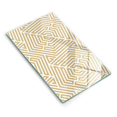 Tabla de cortar de vidrio Líneas geométricas