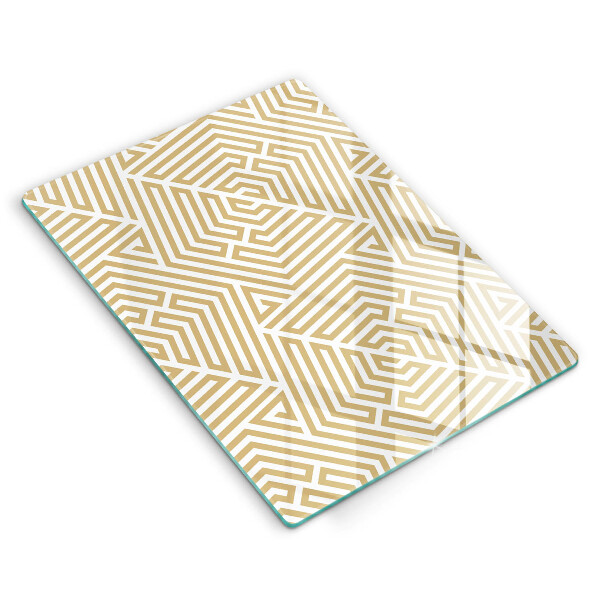 Tabla de cortar de vidrio Líneas geométricas