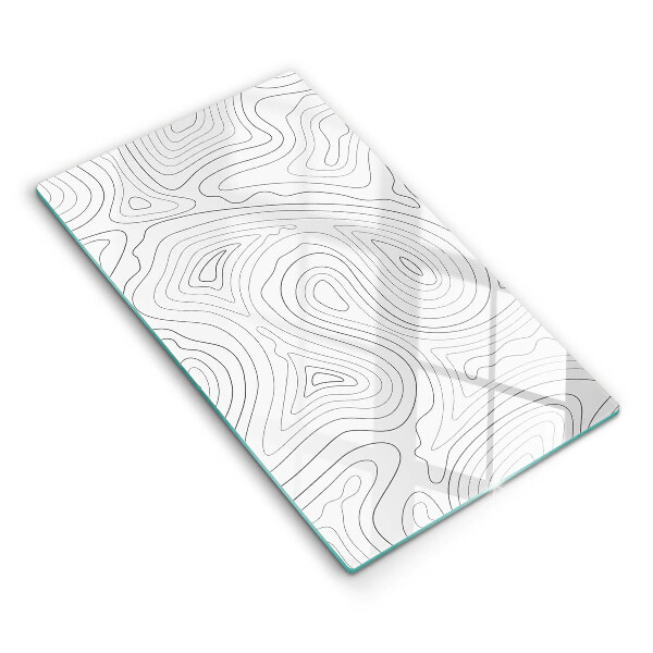 Tabla de cortar de vidrio Formas abstractas