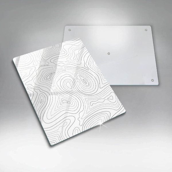 Tabla de cortar de vidrio Formas abstractas