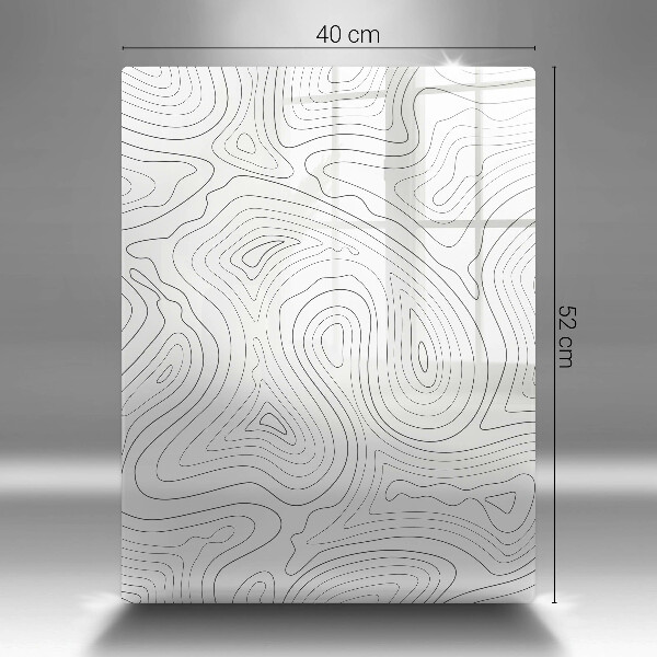 Tabla de cortar de vidrio Formas abstractas