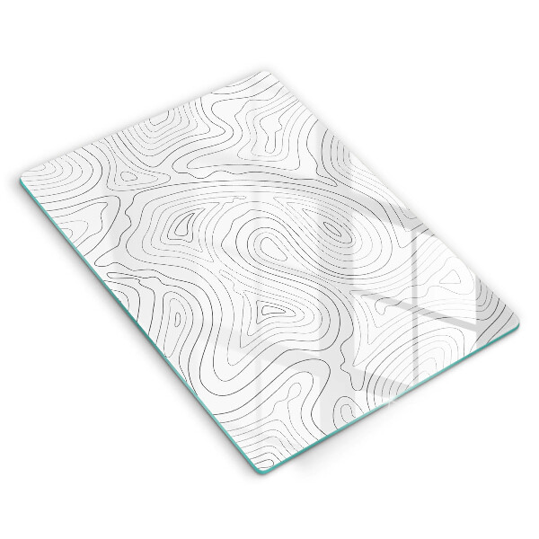 Tabla de cortar de vidrio Formas abstractas