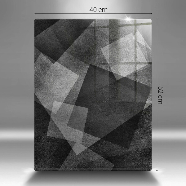 Tabla de cortar de vidrio Abstracción geométrica