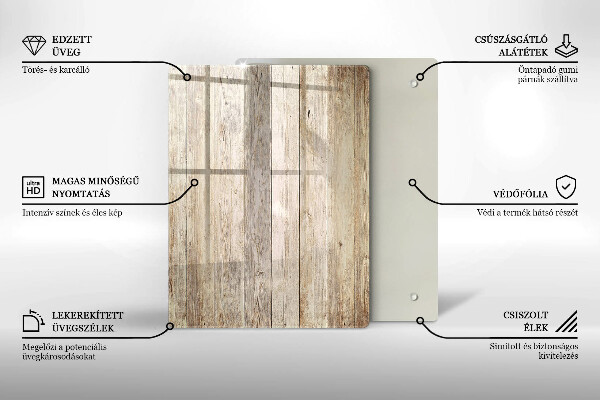 Tabla de cortar de vidrio Abstracción de oro azul