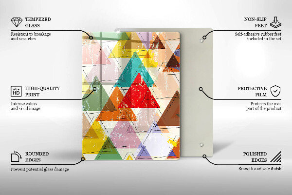 Tabla de cortar de vidrio Cielo colorido