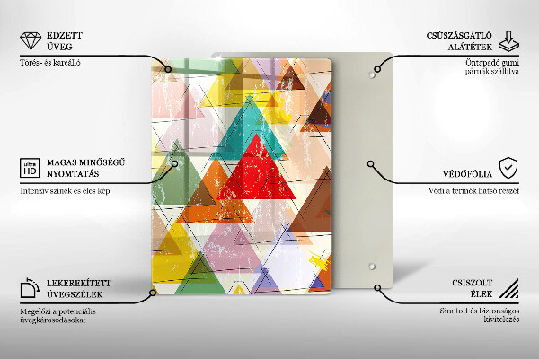 Tabla de cortar de vidrio Cielo colorido