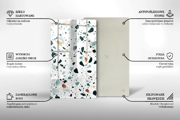 Tabla de cortar de vidrio Gres claro