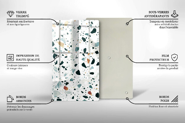 Tabla de cortar de vidrio Gres claro