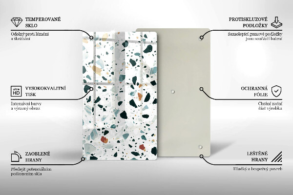Tabla de cortar de vidrio Gres claro